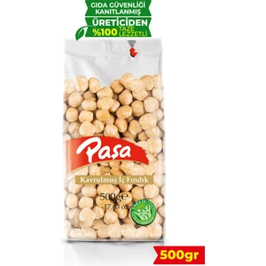 Paşa Kuruyemiş Kavrulmuş Fındık Içi 500 gr (Şeffaf Paket)