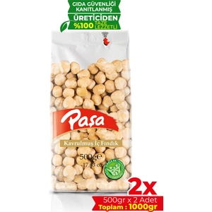 Paşa Kuruyemiş Kavrulmuş Fındık Içi 500 gr x 2 Adet (Toplam 1 Kg)