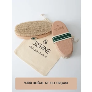 Sis Shine Cosmetic At Kılı Vücut Fırçası %100 Doğal (Saklama Kesesi Hediyeli)