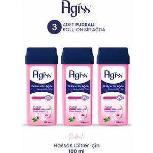 s Roll-On Hassas Ciltler Pudralı  Sir Ağda 100 ml x 3 Adet