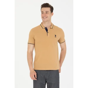 U.S. Polo Assn. Erkek Camel Tişört Basic 50264890-VR015