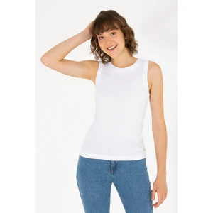 U.S. Polo Assn. Kadın Beyaz Tişört Basic 50264964-VR013