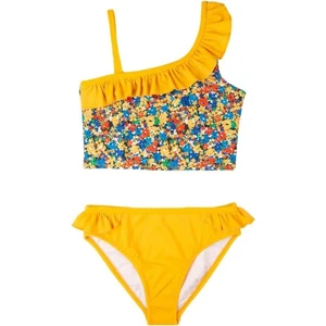 Swimfoam Çiçekli Tek Omuz Kız Çocuk Bikini Takımı