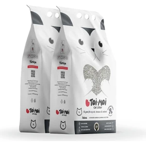 2’li Avantaj Paketi - Toi Moi Aktif Karbonlu Sodyum Bentonit Kedi Kumu 2x5 L