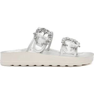 Kadın Şeffaf Çift Tokalı Taşlı Terlik 25SFE460718