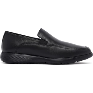 Erkek Siyah Deri Loafer 25SFD6421FT