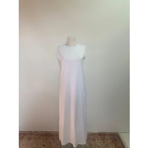 2270_Kadın, Tesettür, Japone Kollu (Kolsuz ), %100 Pamuk Uzun Boy Jile Elbise