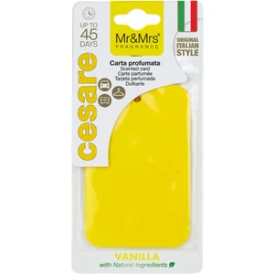 Mr&Mrs Fragrance Cesare Kart - Oto Araç Kokusu, Asma Kart Kokusu - Vanilla