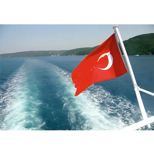 Bayrakal Tekne Bayrağı, Tekne Türk Bayrağı, Küçük Bayrak, 30X45CM Türk Bayrağı, 3 Adet