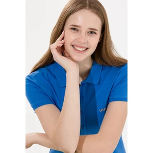 U.S. Polo Assn. Kadın Saks Tişört Basic 50266348-VR045