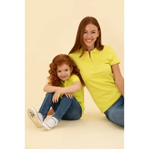 U.S. Polo Assn. Kadın Citron Tişört Basic 50266348-VR168