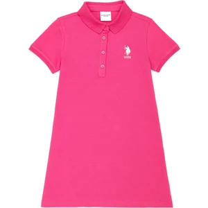 U.S. Polo Assn. Kız Çocuk Fuşya Örme Elbise 50270098-VR023