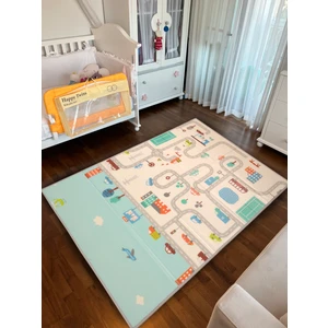 Happy Twins Road Prızma Katlanabilir Çift Taraflı Oyun Matı 120X180X1CM