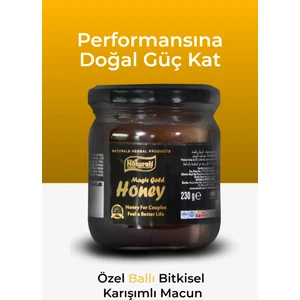 Magic Gold Honey 230gr Ballı Pekmezli Ginseng Karışımlı En Doğal Bitkisel Maksimum Enerji Macunu