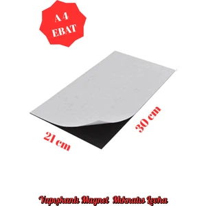 Yapışkanlı Mıknatıs Levha, 21X30 cm A4 Ebat