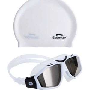 Yetişkin Yüzücü Gözlüğü Mırror Gl6 Whitewhiteblack+Bone