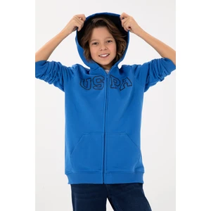 U.S. Polo Assn. Erkek Çocuk Kobalt Hırka (Örme) 50293472-VR077