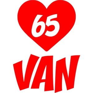 Kalpli 65 Van Araba Sticker 17X17 cm Kırmızı