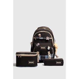 RLX-1396 3'lü Set Çocuk Ilkokul Çantası Kalemlikli Beslenme Çantalı Sırt Çantası