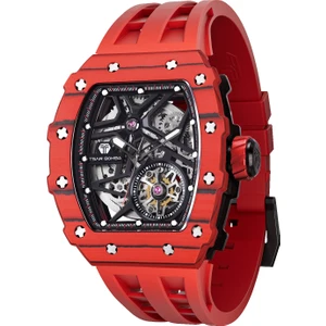 Elemental Serisi – Karbon Fiber Otomatik Saat TB8209CF Kırmızı