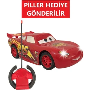 Brother Toys Uzaktan Kumandalı Işıklı Cars Şimşek McQueen 19 cm Plastik Oyuncak Araba
