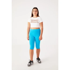 Kids Pamuk Elastan Kapri (Diz Altı) Kız Çocuk Okul Taytı 2006