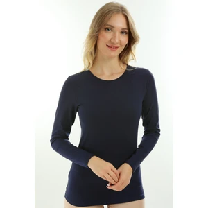 Uzun Kollu O Yaka Slim Fit Kadın Body 2040