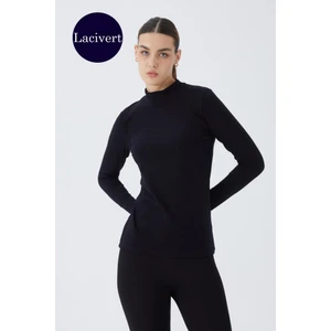 Balıkçı Yaka Uzun Kol Kadın Body T-Shirt 2047