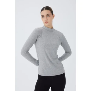 Balıkçı Yaka Uzun Kol Kadın Body T-Shirt 2047