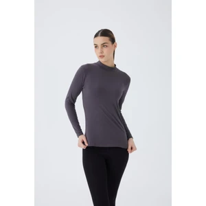 Balıkçı Yaka Uzun Kol Kadın Body T-Shirt 2047