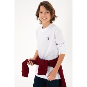 U.S. Polo Assn. Erkek Çocuk Beyaz Sweatshirt 50297435-VR013