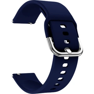 Samsung Galaxy Watch 7 / 6 / 5 / 4 Uyumlu Silikon Kordon 20MM Lacivert