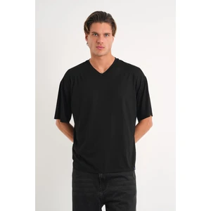 Alexandergardı V Yaka Oversize T-Shirt (E24-742A)