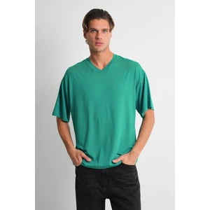 Alexandergardı V Yaka Oversize T-Shirt (E24-742A)