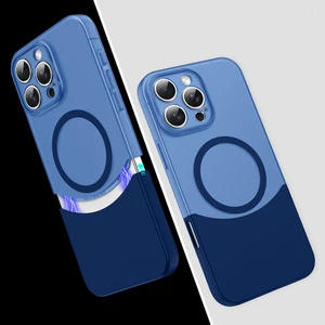 İphone 16 Pro Max Ultra İnce Yapılı Çift Parçalı Siqurt Magsafe Sert Kapak