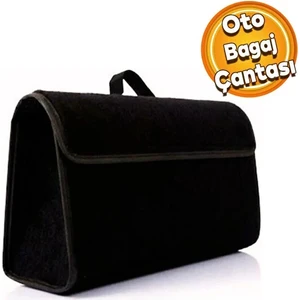 Ankaflex Bagaj Organizer Çanta Siyah Kalın Halı Bagaj Çantası Çıtçıtlı