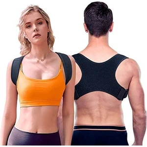 Unisex Siyah Kelebek Dik Durus Korsesi Kamburlu Önleyici Terletmez Korse Vidar Sync 17062021