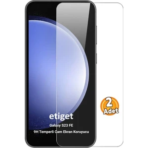 Samsung Galaxy S23 FE Temperli 9H Cam Ekran Koruyucu (2 ADET)