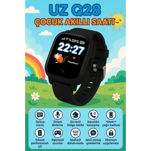 Uz Q28 Gps Konum Takipli 4g Destekli Akıllı Çocuk Takip Saati Sim Kartlı Arama