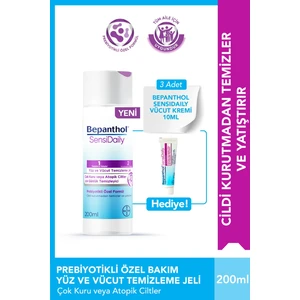 Sensiwash Yüz ve Vücut Temizleme Jeli 200ML + Sensidaily Mini Boy Hediye - Çok Kuru Atopik Ciltler, Günlük Vücut Bakım