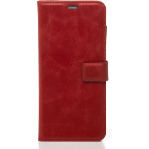 Kırmızı Xiaomi Redmi Note 12S Hakiki Deri Cüzdan Kılıf Kapaklı Mıknatıslı Kartlık Bölmeli Cüzdanlı Stand Özellikli