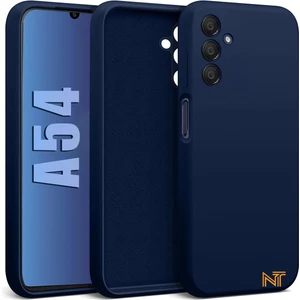 Samsung Galaxy A54 Kılıf Kamera Korumalı Lansman Kadife Iç Yüzeyli (Şık Tasarım) Silikon Kapak