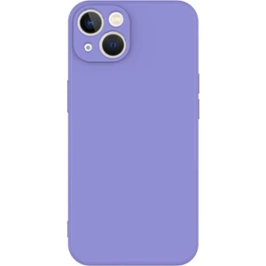 Apple Iphone 13 Uyumlu Lansman Kılıf Kamera Korumalı Kadife Iç Yüzeyli Yumuşak Silikon Kapak Lila