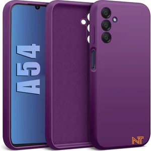 Samsung Galaxy A54 Kılıf Kamera Korumalı Lansman Kadife Iç Yüzeyli (Şık Tasarım) Silikon Kapak