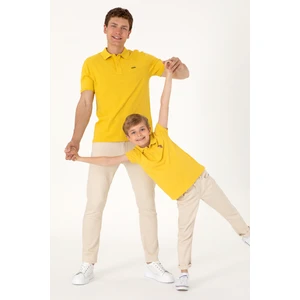 U.S. Polo Assn. Erkek Koyu Sarı Tişört Basic 50306007-VR094