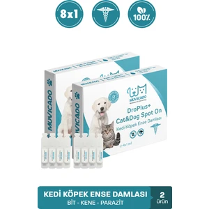 Kedi Köpek Dış Parazit Ense Deri Damlası Bit Kene Pire Anti Parazit Uzaklaştırıcı Bitkisel Damla - (Köpek Kedi iç Dış Parazit Sadece Dış Damladır)