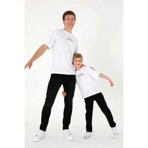 U.S. Polo Assn. Erkek Çocuk Beyaz Tişört Basic 50306513-VR013