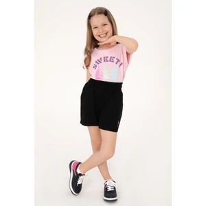U.s. Polo Assn. Kız Çocuk Siyah Şort (Örme) 50306279-VR046