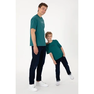 U.S. Polo Assn. Erkek Çocuk Koyu Yeşil Tişört Basic 50306513-VR101