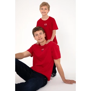 U.S. Polo Assn. Erkek Çocuk Kırmızı Tişört Basic 50306498-VR030
